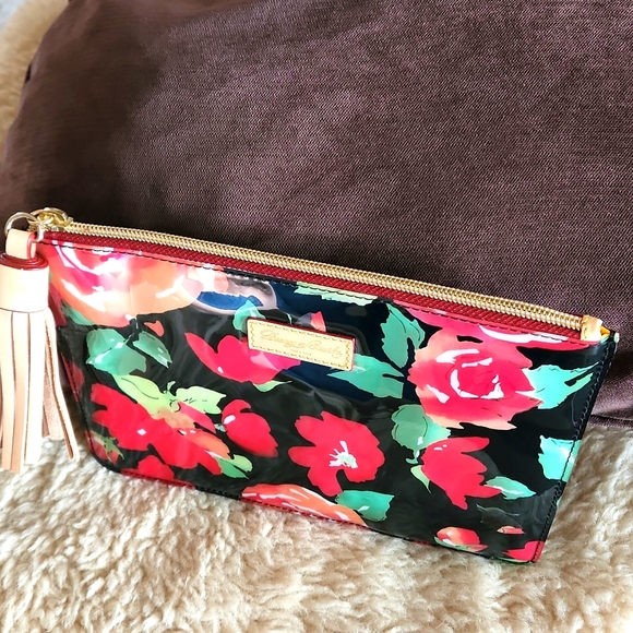 NWOT Dooney & Bourke Rose And Tassel Cosmetic Pouch - Picture 5 of 7